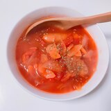 簡単！トマト缶で作るミネストローネ風トマトスープ